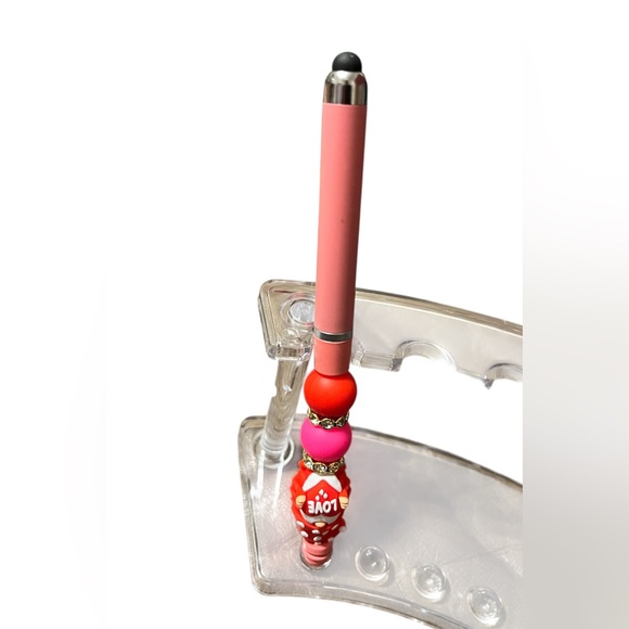 Valentines Beaded Stylus Pen - Picture 3 of 4